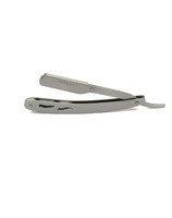 Navaja de Barbero Quirúrgica Tegra de Una Sola Hoja, Más Vendida, Hoja de Acero Inoxidable, Mango Metálico Plegable, Reutilizable, de Alta Calidad, Novedad