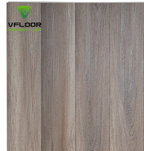 Suelo SPC Premium VFLOOR, Color Roble Gris Cálido, Vinilo Impermeable en Losetas, Sistema de Clic 5G, Ranura en V, Resistente a los Arañazos, Grado Comercial Profesional - Product Image 1