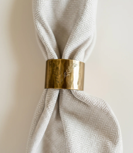 Porte-serviettes en laiton poli doré avec logo personnalisé pour fêtes et mariages – Meilleur design, anneau à serviettes en laiton, vente chaude - Product Image 3