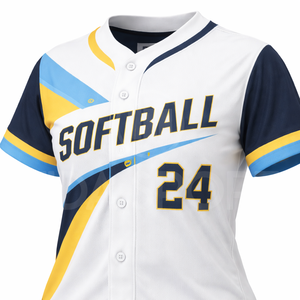 Uniforme de Softbol Personalizado para Hombre y Mujer, Conjunto de Jersey y Pantalones Sublimados de Manga Corta, Uniformes de Equipo OEM, Transpirables, de Secado Rápido, 100% Poliéster - Product Image 4