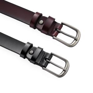 Cinturón de Cuero Genuino para Hombre, Casual, con Hebilla de Aleación Automática con Logotipo Personalizado y Patrón Grabado, Unisex - Product Image 6