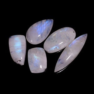 Belle pierre de lune arc-en-ciel 100% naturelle pierre de lune feu bleu pierre de lune feu arc-en-ciel pierre arc-en-ciel blanche à des prix abordables OEM - Product Image 1