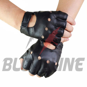 Bloodline Leather Wrist Length Sport <b>Gloves</b> Breathable Black Spring Summer Sports Style - Product Image 1