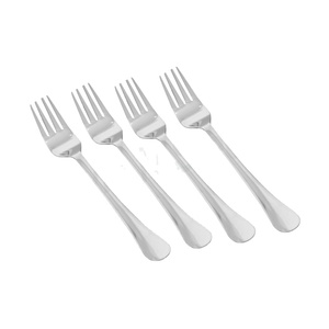 4 piezas de cuchara martillada elegante, tenedor, cuchillo y cuchara para bebé, cubiertos de acero inoxidable de Color plateado a precio mayorista - Product Image 1