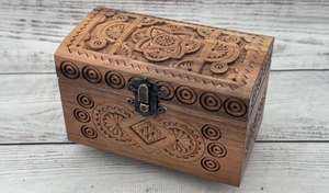 Caja de Madera Decorativa y Económica para Guardar Tesoros Personales, Regalos, Joyas y Pequeños Accesorios con Estilo Rústico Vintage - Product Image 5