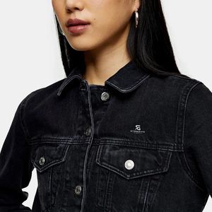 Chaqueta vaquera vintage para mujer, manga larga, con botones frontales, abrigo informal, proveedor mayorista personalizado para ropa de otoño 2026 - Product Image 4