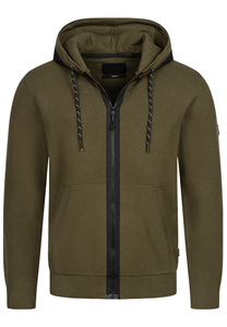 Sweat à capuche zippé oversize pour homme, en coton épais doublé polaire, respirant, délavé à l'acide, 320g, mode streetwear hiver, chaud et doux - Product Image 4