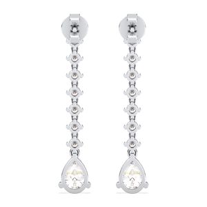 REYES Magnifiques boucles d'oreilles pendantes de luxe en argent sterling 925 et moissanite pour femme, idéales pour les mariages et les fiançailles - Product Image 6