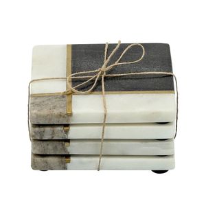 Hand Made Design Marble Coaster Stone Coaster Wood Marble Coaster Stone and Coaster Tea Place Mats At very good selling Price - Product Image 2