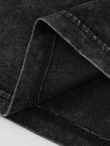 Nouveauté Chemises décontractées de style streetwear à manches courtes en coton 100% pour hommes, impression DTG personnalisée de haute qualité, effet délavé - Product Image 5