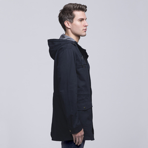 Vestes zippées en sergé 100 % coton de qualité supérieure OMMIZ pour hommes, personnalisables, pour l'hiver – Vente en gros directe usine - Product Image 5