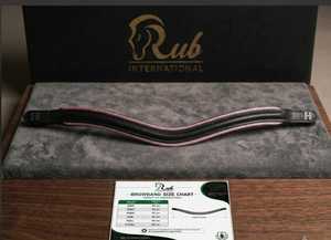Rub International Ride Harnais en cuir pour cheval blanc avec garniture rose, taille personnalisable, ajustement confortable, emballage de luxe, international - Product Image 2