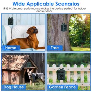Dispositivo Antiabbaio a Ultrasuoni con Raggio di Rilevamento di 15 Metri, Dissuasore Sonico per Abbaio con 4 Livelli di Frequenza e 4 Livelli di Sensibilità, Controllo dell'Abbaio - Product Image 6