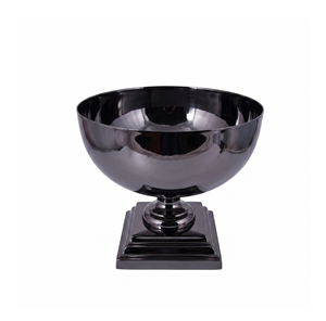 ชามโลหะสีทองรูปทรงแปลกตา ทำด้วยมือ ตกแต่งด้วยลายตอก  จานเสิร์ฟสไตล์หรูหรา ภาชนะบนโต๊ะอาหาร ชามตกแต่งสำหรับเป็นของขวัญ - Product Image 5