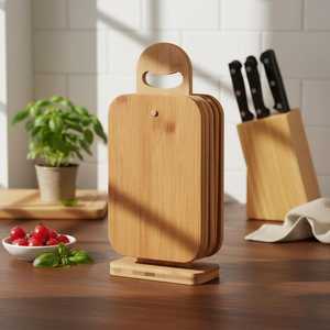 Planche à découper en bois pour la cuisine, nouveau design, planche à découper de haute qualité, fabricant, viande et légumes - Product Image 2