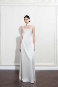 Vestidos de Noche de Lujo al por Mayor, MOQ Bajo, Vestido Oriel Drapeless, Corte A, Satén Mission, Vestidos Elegantes para Mujer de Vietnam - Product Image 2