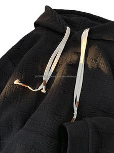 Vente en gros de sweats à capuche en polyester jacquard tendance printemps-automne, épaules tombantes, streetwear, haute qualité - Product Image 5