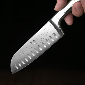 Juego de 5 cuchillos de cocina de acero inoxidable con mango hueco, cuchillo de chef afilado, cuchillo Santoku, cuchillo multiusos, cuchillo pelador, cocina, bricolaje, OEM, ODM - Product Image 4