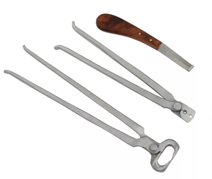 Kit de Herramientas Veterinarias Equinas Profesionales, Alicates para Pezuñas de Caballo de Acero Inoxidable Reutilizables con Certificación CE, Instrumento de Herrador - Product Image 5