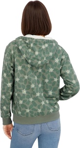 Sudadera con Capucha Estampada Floral, Forro Polar Ecológico, Corte Regular, Informal, Tejido de Punto, Poliéster, Unisex, Ropa de Invierno - Product Image 4