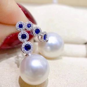 Pendientes Colgantes de Plata de Ley 925 de Zhuji, con Perlas de Agua Dulce Akoya de 6.5-7mm, Color Polvo de Flor de Cerezo, para Chicas, Sensación Exquisita - Product Image 4