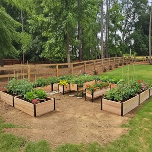 Wooden Planter Box Raised Garden Bed for Flowers and Green <b>Plants</b> Durable Planter <b>Pot</b> Outdoor Garden Farmhouse Design Vietnam - Product Image 6