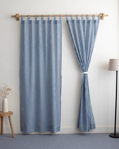 Nouvelle collection de rideaux semi-transparents à rayures imprimées pour chambre à coucher, salon, fenêtre, draperies, rideaux de porte - Product Image 1