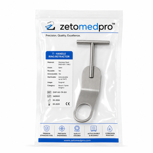 Retractor de Hombro Estilo FUKUDA, Hoja de 7 pulgadas (17.8 cm), 32 mm x 81 mm, Recta, Curva, Curva Inversa, Zetomed Pro - Product Image 6