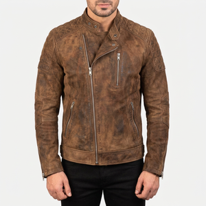 Vestes en daim en gros pour boutiques, logo personnalisé, vêtements en cuir véritable, collections saisonnières d'automne - Product Image 6