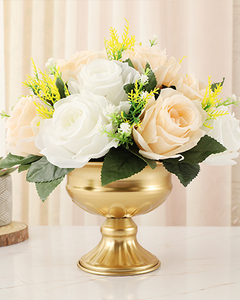 Elegant <b>Mirror</b>-Finish Gold Globe Vase Handmade Luxury Decorative Flower Pot for Office Countertop Centerpieces - Product Image 3