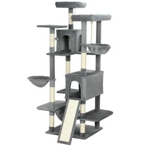 Torre per Gatti Multilivello con Tappetino, Struttura per Arrampicata per Famiglie di Gatti, Alberi e Tiragraffi Premium per Gatti - Product Image 5
