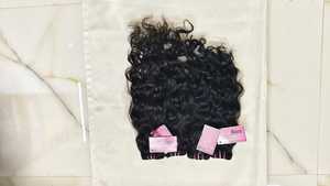 Extensiones de Cabello Humano Remy 100% con Cierre, Doble Trama a Máquina, Envío Rápido, Cabello Virgen Indio Liso, Rizado y Kinky para Mujer, Color Negro - Product Image 3