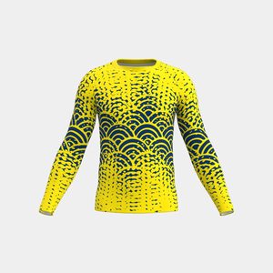 Maillot de bain anti-UV pour homme à manches longues UPF 50+ Séchage rapide Haut de surf finition délavée Tendance Europe USA Activités de plein air - Product Image 4
