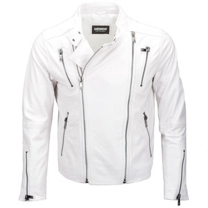 Veste en cuir légère de haute qualité pour homme avec logo personnalisé, style streetwear, col montant, mode printemps-hiver - Product Image 1