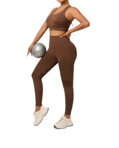 High Quality Seamless <b>Light</b> Weight Best Design Gym Stretch Fitness Wear Women Yoga Set Stylish Gym Wear Yoga Sets for Women - Product Image 3