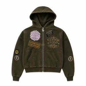 Wholesale Heavyweight Cotton <b>Zip</b> Up Hoodie OEM Men's <b>Zip</b> Hoodie Custom Blank <b>Zip</b> Hoodie Men - Product Image 2