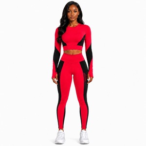 Private Label Women's Yoga Set Seamless Workout Clothing High Waist Leggings Sports Bra Wholesale Manufacturer - Product Image 6