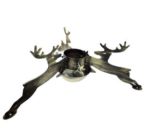 Base de Metal para Árbol de Navidad, Diseño Personalizado, Tamaño Personalizado, Color Negro Sólido, Patas Tradicionales en Espiral, para Árboles de Navidad Reales - Product Image 1