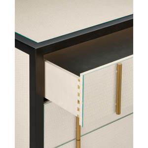 Deanna Raffia nightstand ที่มีการออกแบบที่ทันสมัยสำหรับเฟอร์นิเจอร์ห้องนอน - Product Image 3