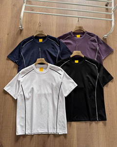 Trendy Quick Dry Oversized T Shirt and Shorts <b>Set</b> Loose Fit Cotton Streetwear Matching Outfit <b>Knitted</b> Polyester Summer Wear - Product Image 2