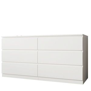 <b>White</b> <b>Storage</b> <b>Cabinet</b> Dresser with Practical Organization Features - Product Image 3