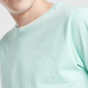 Ensemble unisexe en coton 2 pièces T-shirt et short Col rond Manches courtes Couleur unie Respirant Tenue décontractée d'été - Product Image 4