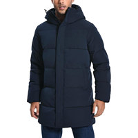 Manteaux d'hiver personnalisés en fourrure de renard pour hommes, longs, matelassés, à capuche boutonnée, vêtements d'extérieur OEM ODM, fabricant sur mesure