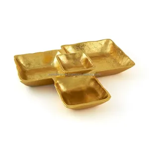 Cuenco Decorativo Minimalista de Metal, Centro de Mesa Hecho a Mano de Lujo para Decoración del Hogar Escandinavo Moderno, Elegante Exportación Zahid para Bodas - Product Image 1
