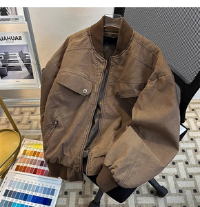 <b>Mens</b> Thick Cotton Filled Polyester <b>Jacket</b> Warm Durable Winter Outerwear - Product Image 2