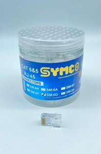 หัวต่อ SYMCO RJ45 SM-6D Cat6 (ชุบทอง, 3U) 8P8C หัวต่อโมดูลาร์อีเธอร์เน็ตประสิทธิภาพสูง RJ45 - Product Image 4