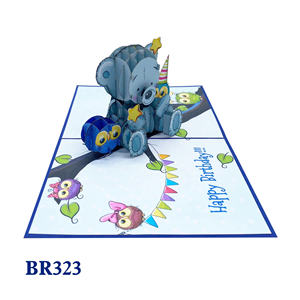 Carte pop-up Joyeux Anniversaire Ours en Peluche Style Amour Impression Offset Art Papier Fait Main Design Personnalisé Vietnam Hanoï Meilleure Vente - Product Image 3