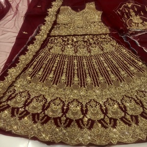 Best Quality Pakistani Bridal Dress Designer Chiffon <b>Lehenga</b> Lace Embroidery Women's Wedding Special Occasion Indian Wedding - Product Image 1