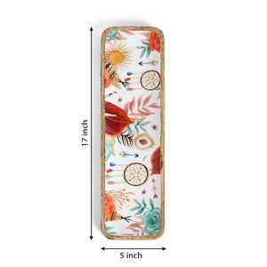 Plateau rectangulaire en bois imprimé de qualité supérieure, design exclusif artisanal, décoratif pour la maison et la restauration, à vendre - Product Image 2