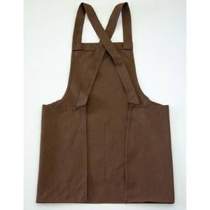 Tablier professionnel en toile pour barman avec sangles en cuir véritable, gilet de travail léger et poches utilitaires ajustables - Product Image 2